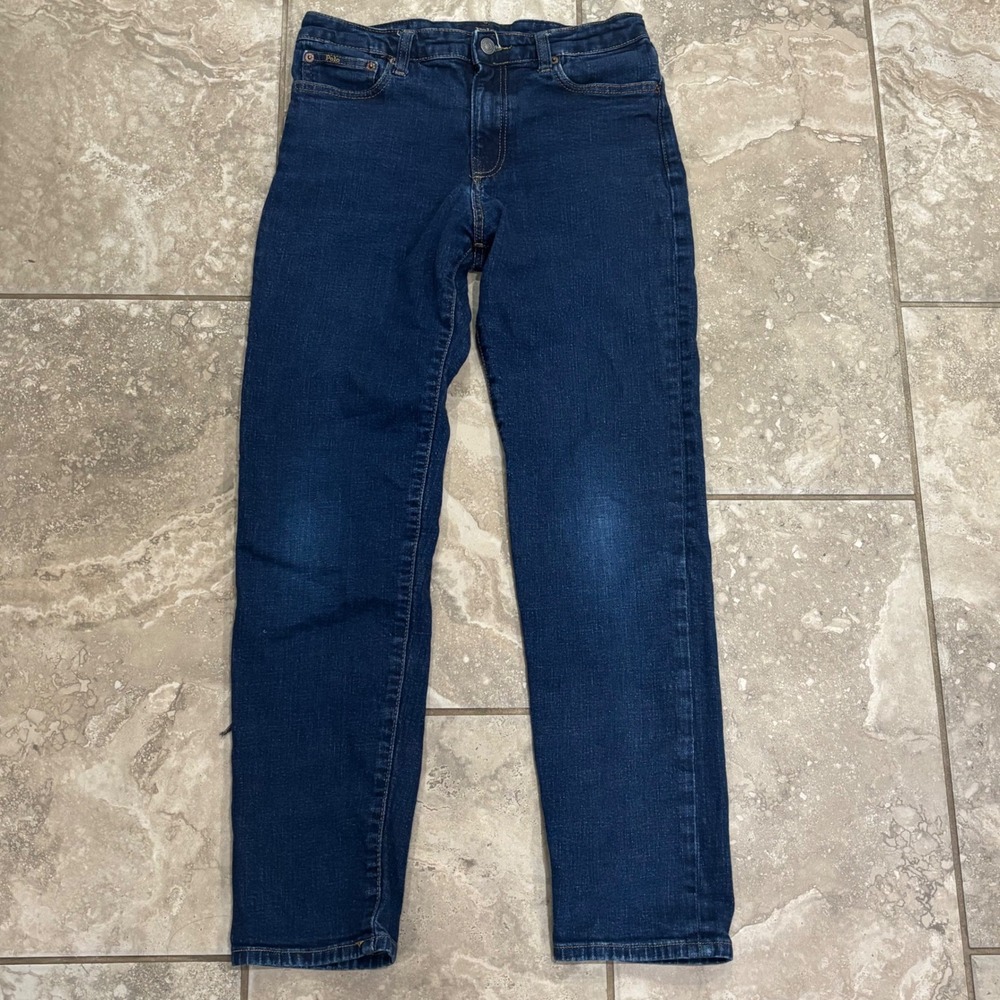 Polo Ralph Lauren Kids Hampton Straight Jeans Dark Wash Denim Size 18